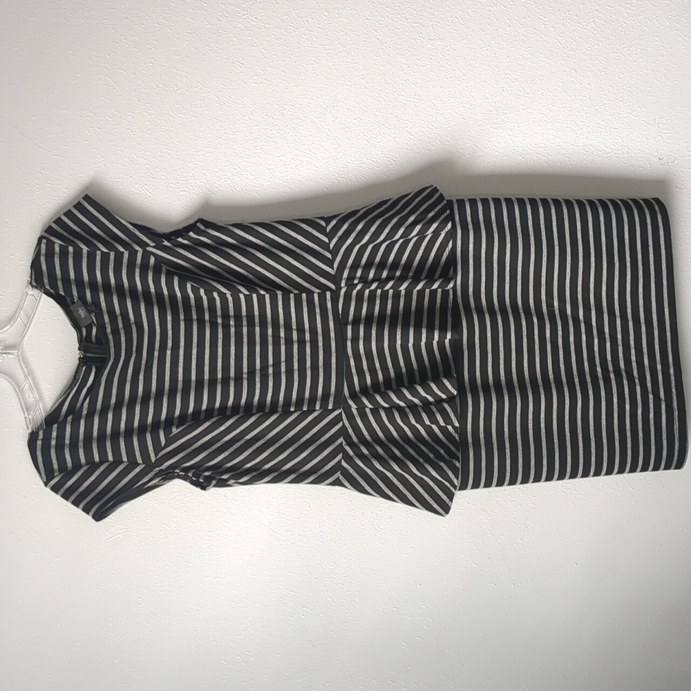 Massio dress large size black and gray